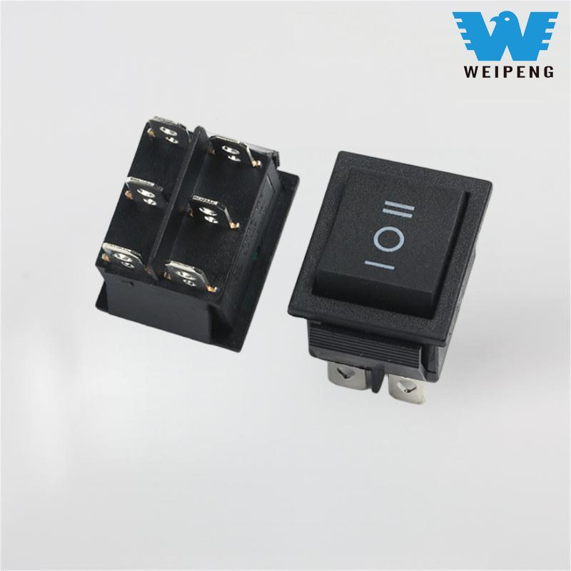 KCD4 Sort Vippebryter 31*25mm 16A 250V